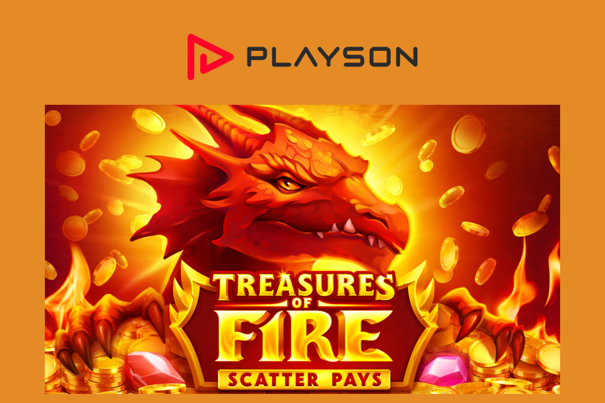 Playson enters the dragon’s lair in latest release Treasures of Fire: Scatter Pays
