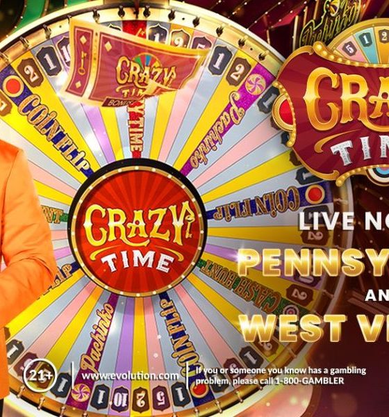 evolution’s-crazy-time-live-game-show-launches-in-pennsylvania-and-west-virginia