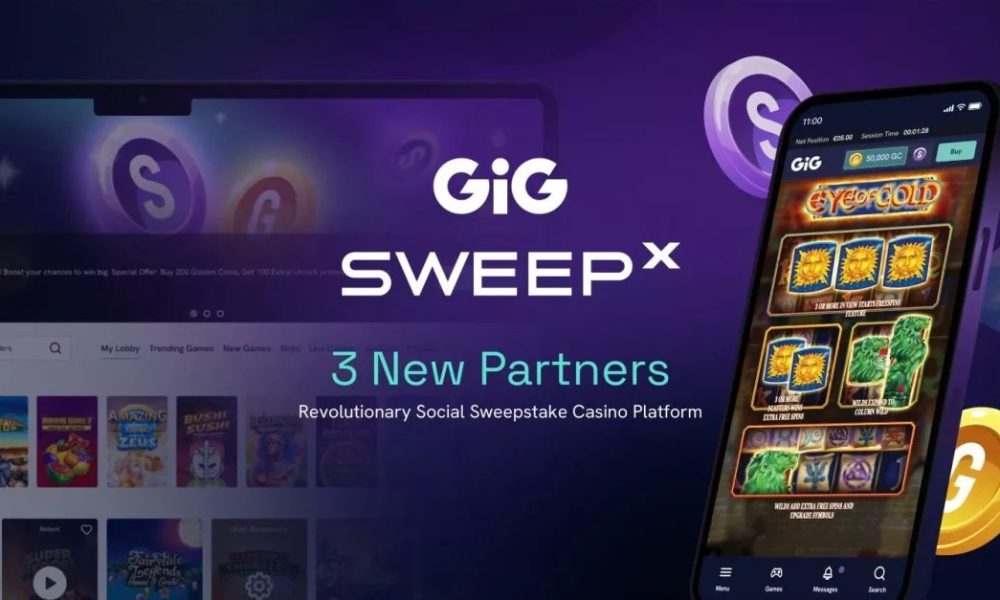 gig-scores-strategic-hat-trick-with-three-new-social-sweepstakes-casino-platform-deals-for-sweepx