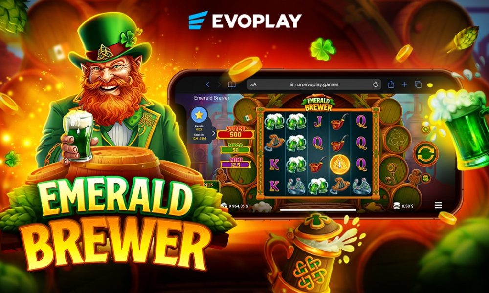 evoplay-brings-irish-charm-to-the-reels-in-emerald-brewer