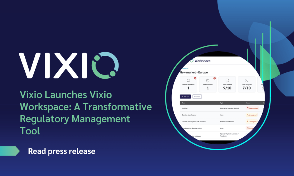 vixio-launches-vixio-workspace:-a-transformative-regulatory-management-tool