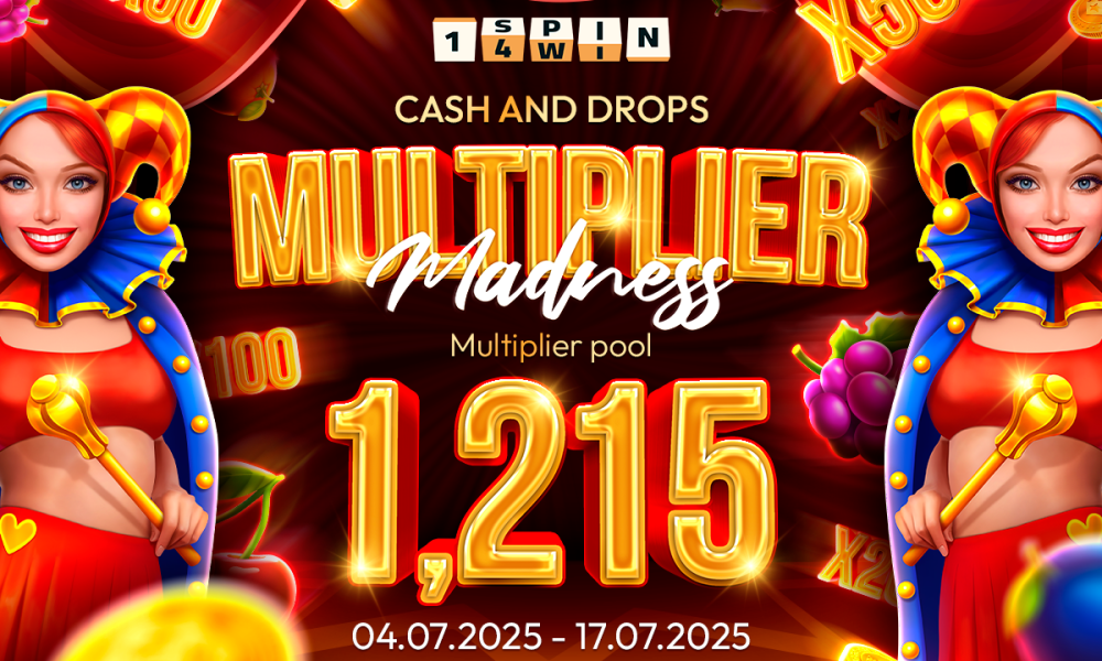 1spin4win-rolls-out-“multiplier-madness”:-an-exclusive-cash-&-drops-promo-built-on-multiplier-mechanics