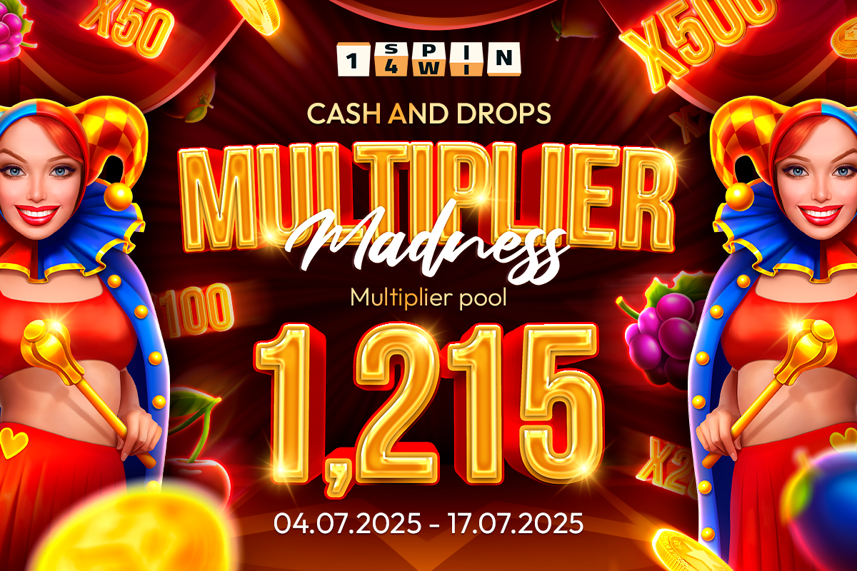 1spin4win-rolls-out-“multiplier-madness”:-an-exclusive-cash-&-drops-promo-built-on-multiplier-mechanics