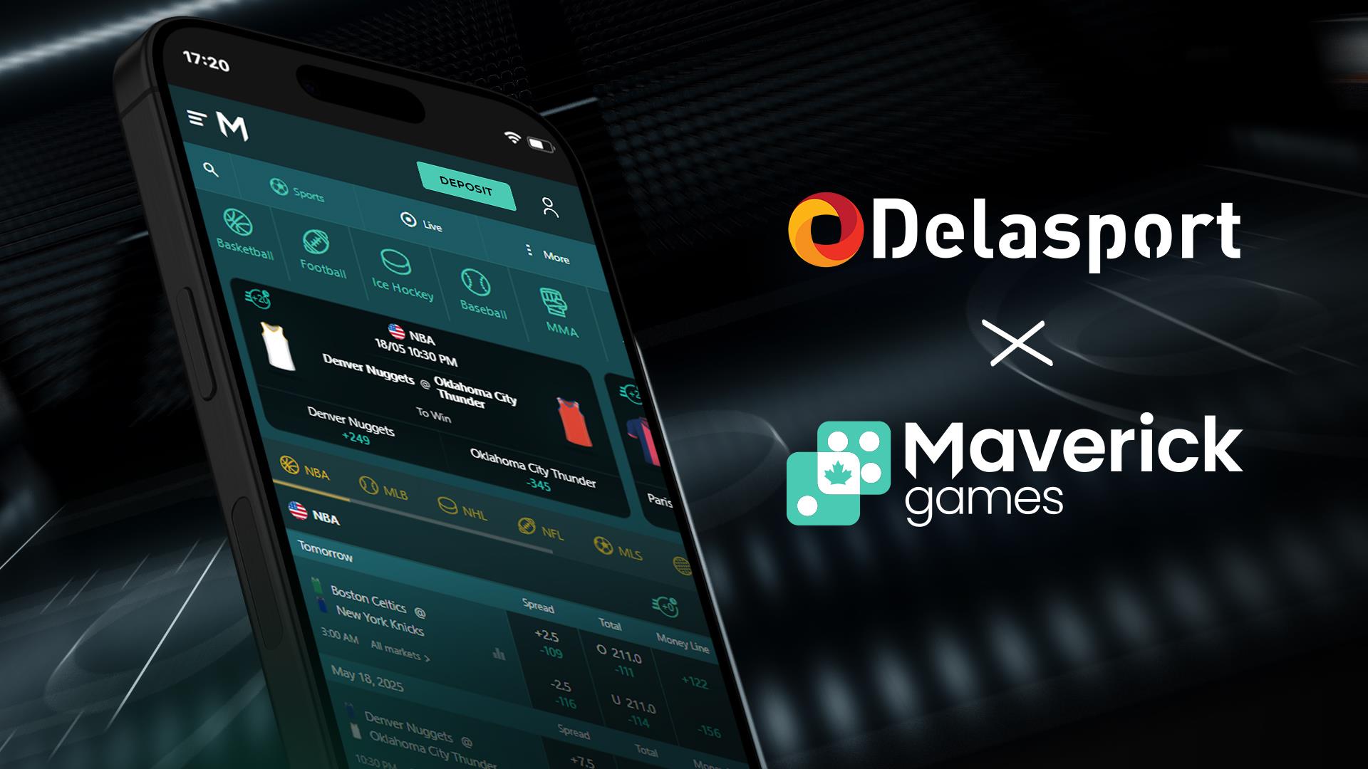 maverick-games-launches-with-delasport’s-sportsbook-in-ontario