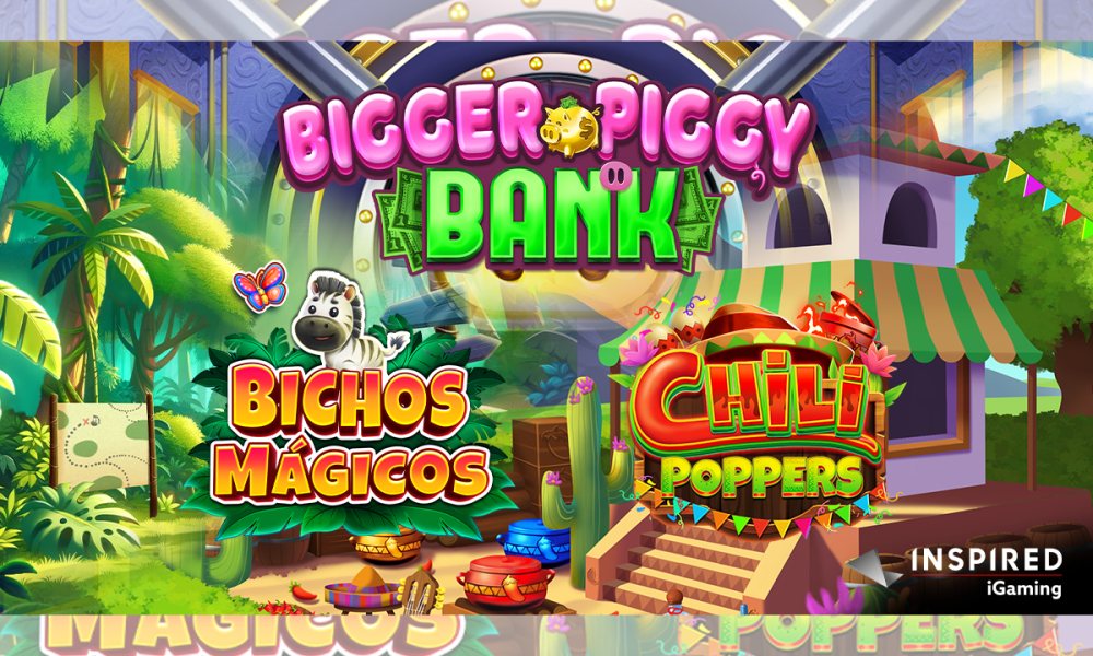 inspired-entertainment-introduces-three-new-igaming-slot-releases-this-july:-chili-poppers,-bichos-magicos-&-bigger-piggy-bank