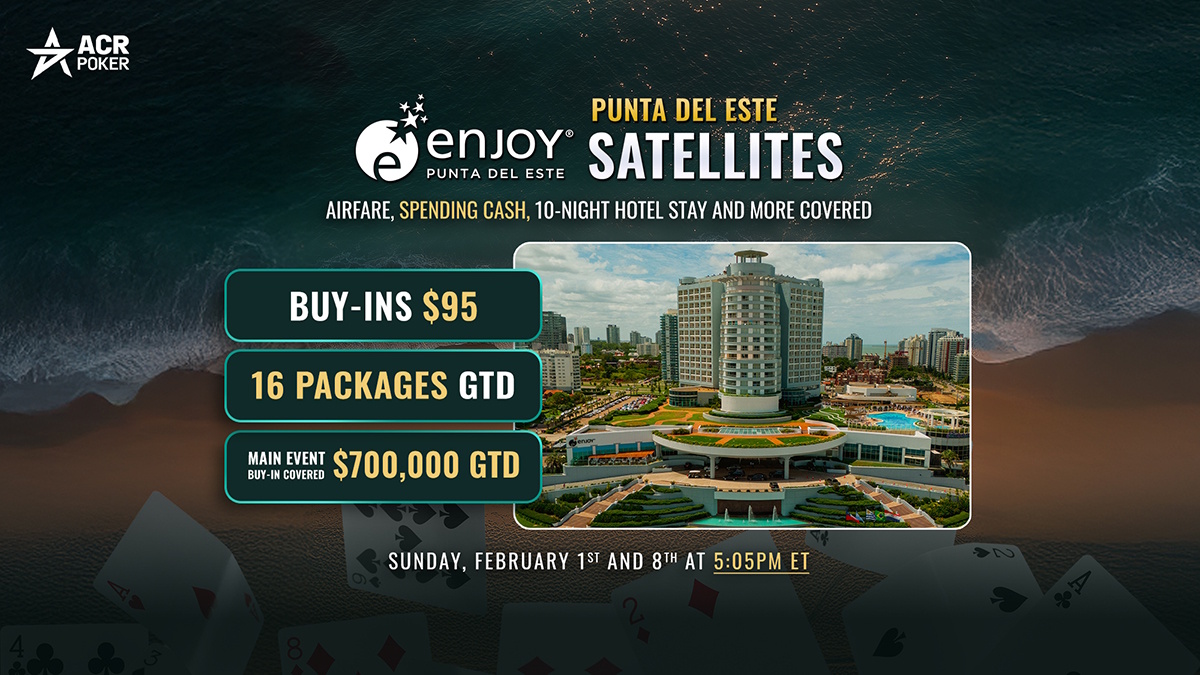 acr-poker-gives-players-a-shot-to-qualify-online-for-$700,000-gtd-enjoy-poker-series-main-event-this-february-in-uruguay