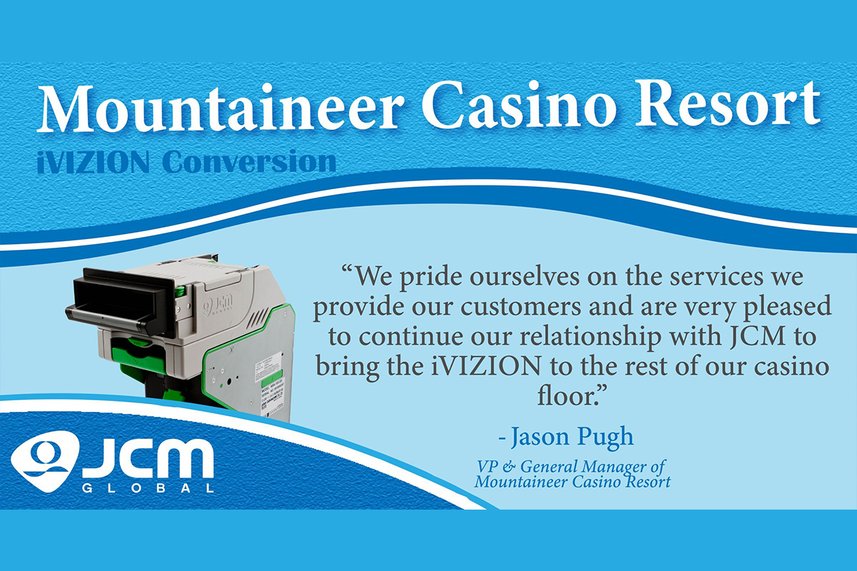 jcm-global-upgrades-casino-floor-at-mountaineer-casino-resort-to-ivizion-bill-validators