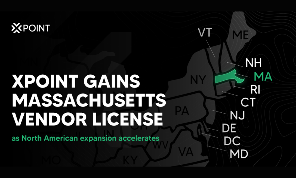 xpoint-gains-massachusetts-vendor-license-as-north-american-expansion-accelerates