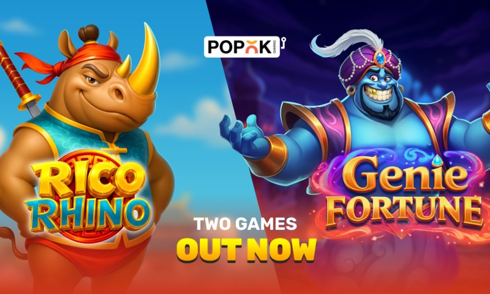 popok-gaming-launches-new-slot-games:-genie-fortune-and-rico-rhino