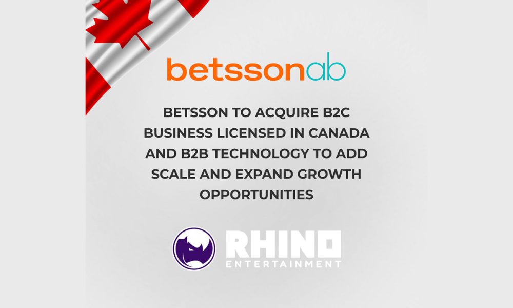 betsson-to-acquire-rhino-entertainment-group’s-b2c-business-in-canada