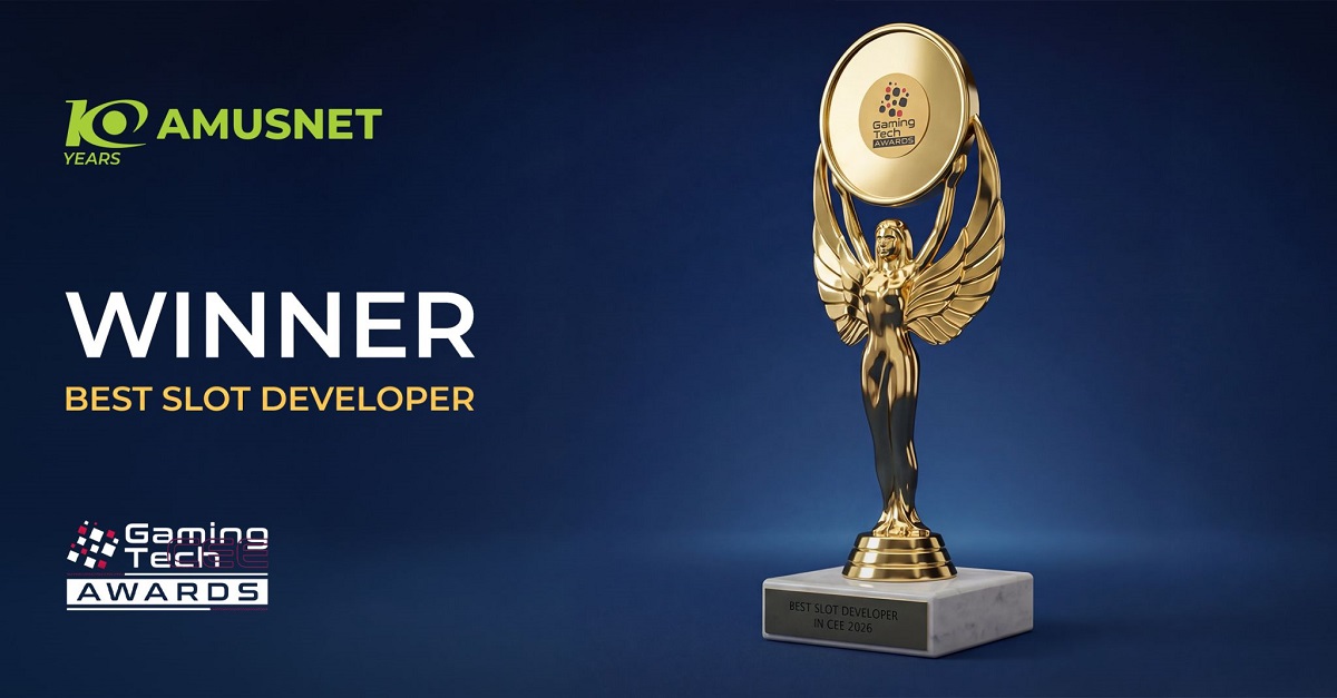 amusnet-named-best-slot-developer-at-gamingtech-awards-2026