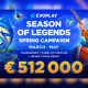 evoplay-rolls-out-season-of-legends-campaign-with-e512,000-spring-prize-pool
