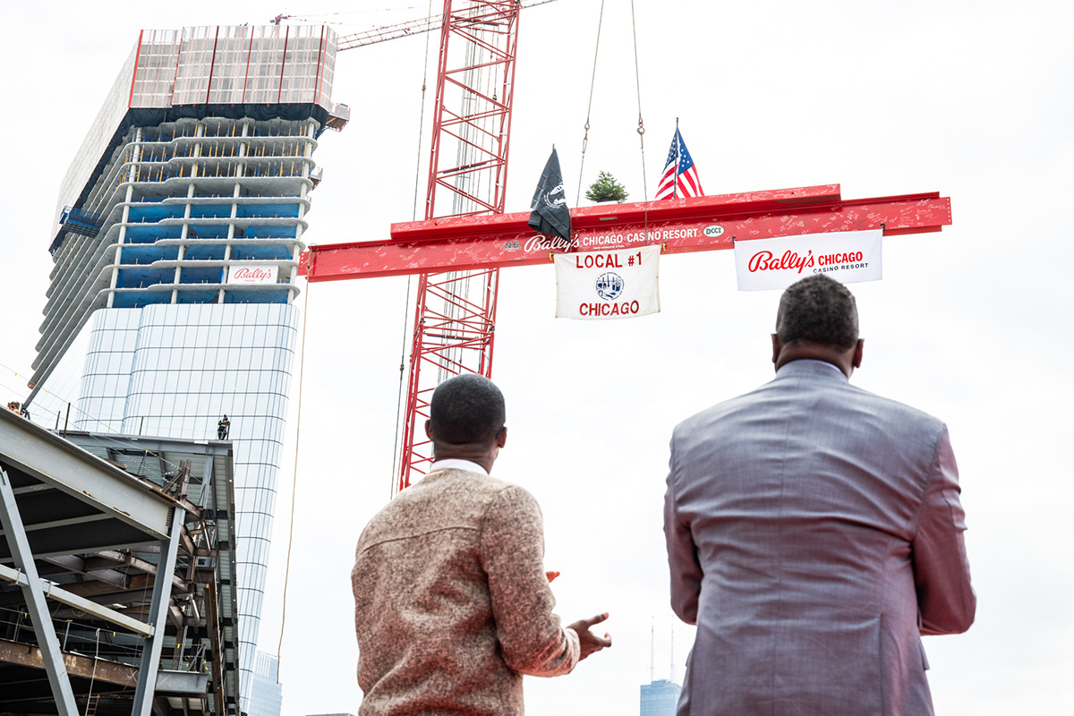 bally’s-chicago-tops-off-permanent-casino,-marking-major-construction-milestone-on-path-to-spring-2027-opening