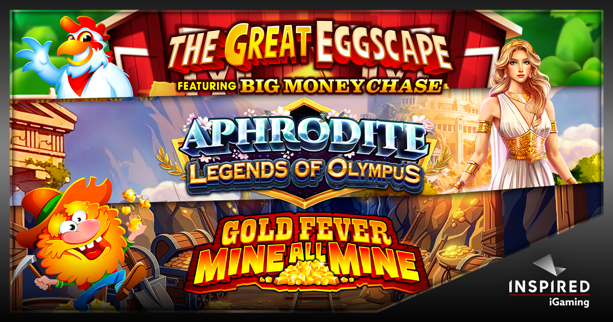 inspired-expands-portfolio-with-three-new-igaming-slots:-the-great-eggscape,-aphrodite-legends-of-olympus,-gold-fever-mine-all-mine