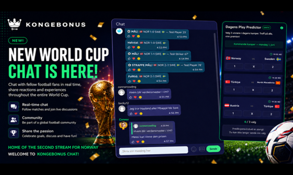 kongebonus-launches-world-cup-hub-with-live-chat-and-pick’em-game