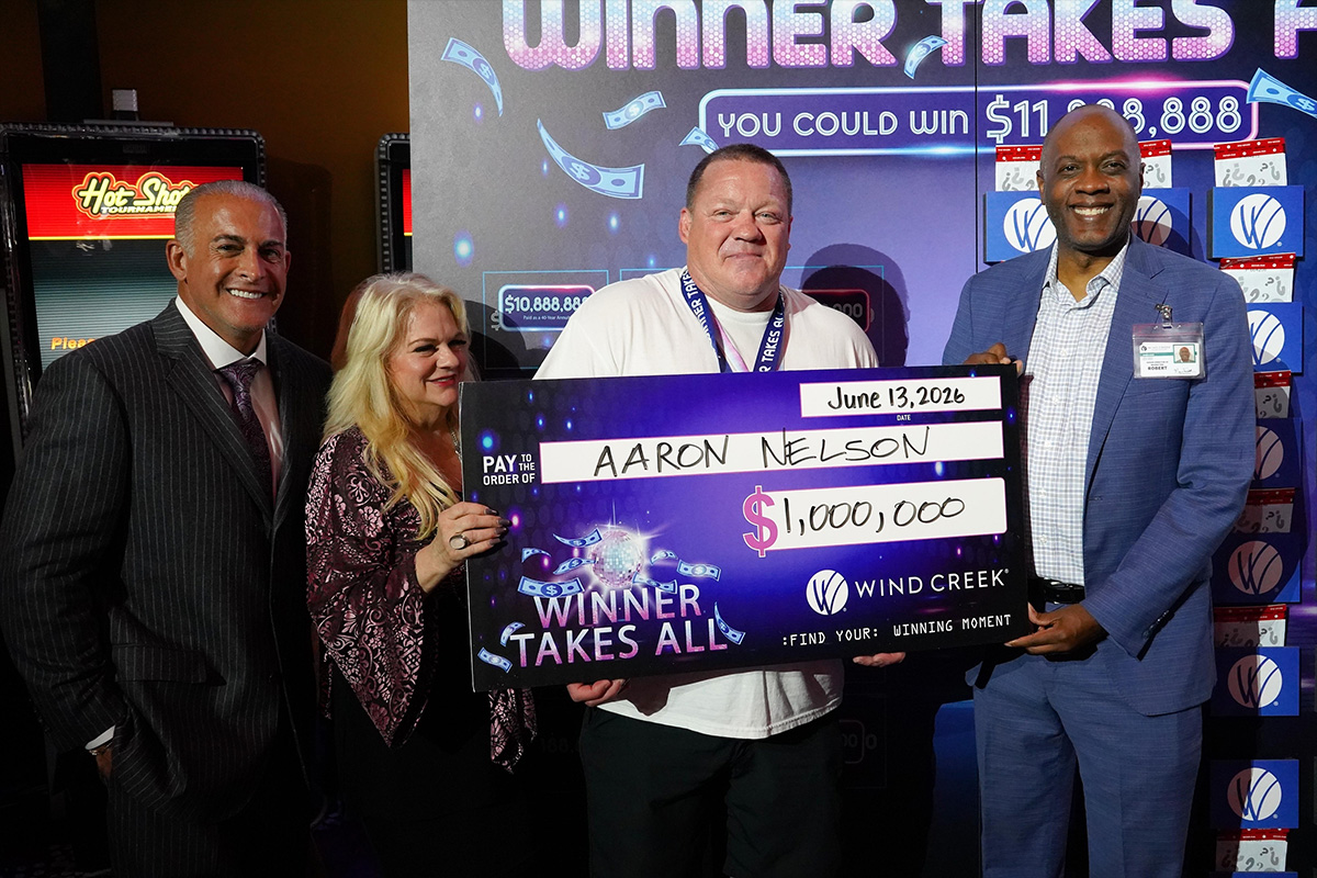wind-creek-hospitality-celebrates-“winner-takes-all”-champion-after-$1-million-win,-chance-at-up-to-$11.8-million