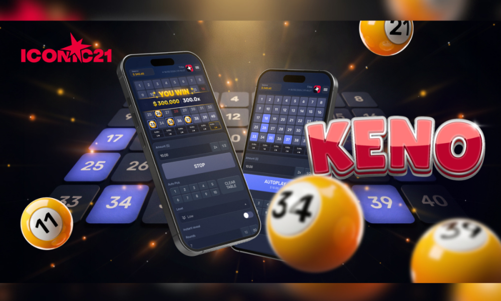 iconic21-launches-keno-with-three-risk-levels-and-1,000x-max-multiplier