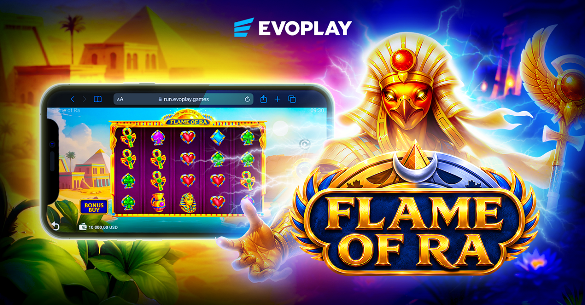 evoplay-launches-ancient-egypt-slot-flame-of-ra
